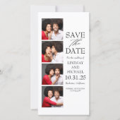 Foto Booth Bladwijzer Style Modern Save the Date (Voorkant)