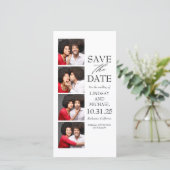 Foto Booth Bladwijzer Style Modern Save the Date (Staand voorkant)