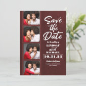 Foto Booth Bladwijzer Thleed Fun Save the Date (Staand voorkant)
