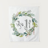 Foto Booth Decor, Boho Fall Wedding Back drop Wandkleed (Voorkant)