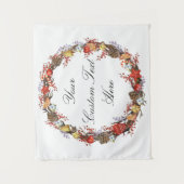 Foto Booth Decor, kerstbruiloft achterste druppel Wandkleed (Voorkant)