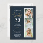 Foto Booth Graduation Party Invitation Briefkaart (Voorkant / Achterkant)