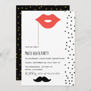Foto Booth Party Invitation Kaart