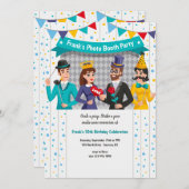 Foto Booth Party Invitation Kaart (Voorkant / Achterkant)