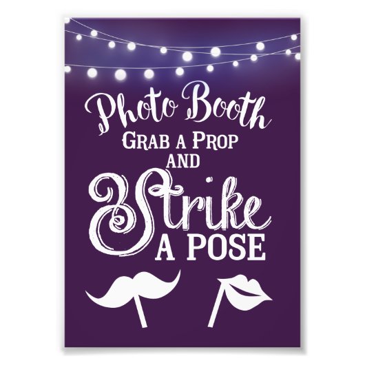 Foto Booth party of bruiloft avond Afdruk (Voorkant)