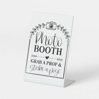 Foto Booth Party-teken Reclamebord Met Voetstuk