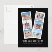 Foto Booth Personalized 6 Afbeeldingen and Text Briefkaart (Voorkant / Achterkant)