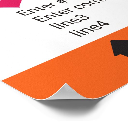 Foto Booth Prop Lijst Poster Social Media Design (Hoek)