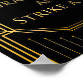 Foto Booth Weddenschap | Gatsby Art Deco Poster (Hoek)