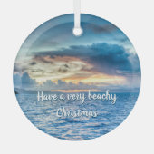 Foto Bora Bora Ocean Uitzicht Glas Ornament (Voorkant)