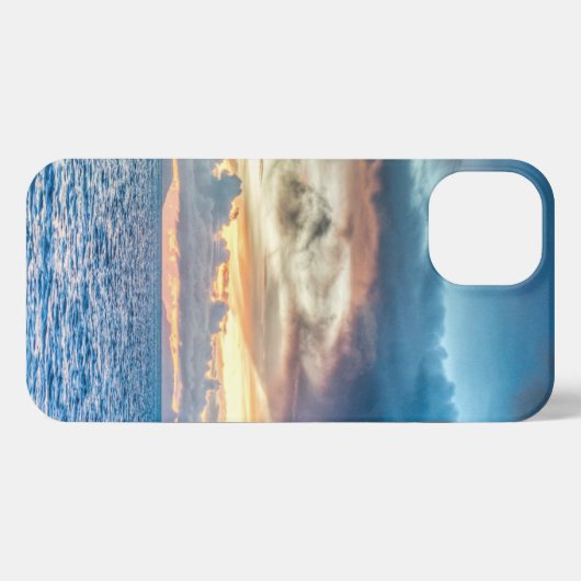 Foto Bora Bora Ocean Uitzicht iPhone Hoesje (Achterkant horizontaal)