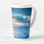 Foto Bora Bora Ocean Uitzicht Latte Mok (Rechterhoek)