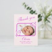 Foto briefkaart geboorteaankondiging (Staand voorkant)