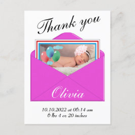 Foto briefkaart geboorteaankondiging