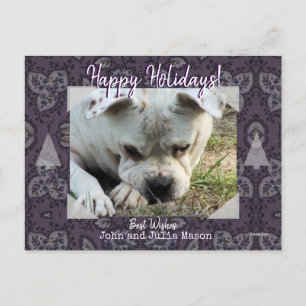 Foto Briefkaart met Paisley Background