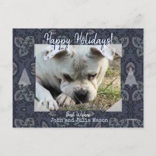 Foto Briefkaart met Paisley Background