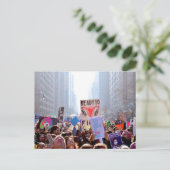 Foto Briefkaart vrouwenmars (Staand voorkant)