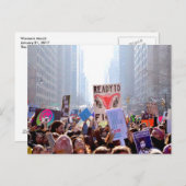 Foto Briefkaart vrouwenmars (Voorkant / Achterkant)