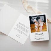 Foto Bruidsmeisje Voorstel Vouwkaart Kaart