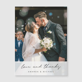 Foto bruiloft Bedankt Magnet