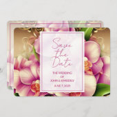 foto bruiloft Bewaar de datum Kaart (Voorkant / Achterkant)