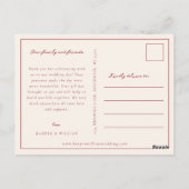 foto bruiloft Briefkaart (Achterkant)