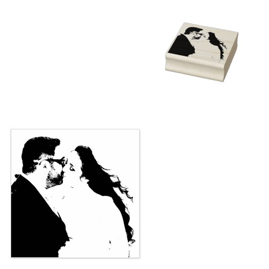 Foto bruiloft Dank u naam Rubberstempel (Gestempeld)