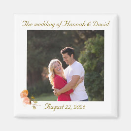  foto bruiloft gunst magneet