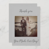 Foto bruiloft Hartelijk dank Bedankkaart (Voorkant / Achterkant)