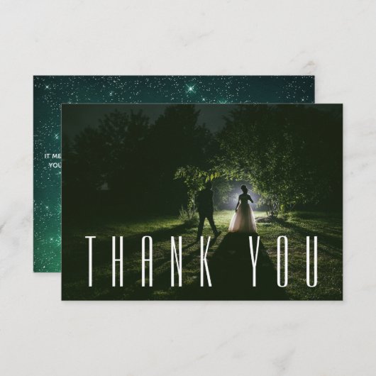 Foto bruiloft Hartelijk dank Bedankkaart (Voorkant / Achterkant)