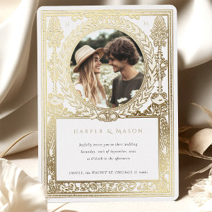 foto bruiloft Laurel Folie Uitnodiging