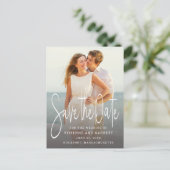 Foto Bruiloft Save the Date Briefkaart One Afbeeld (Staand voorkant)