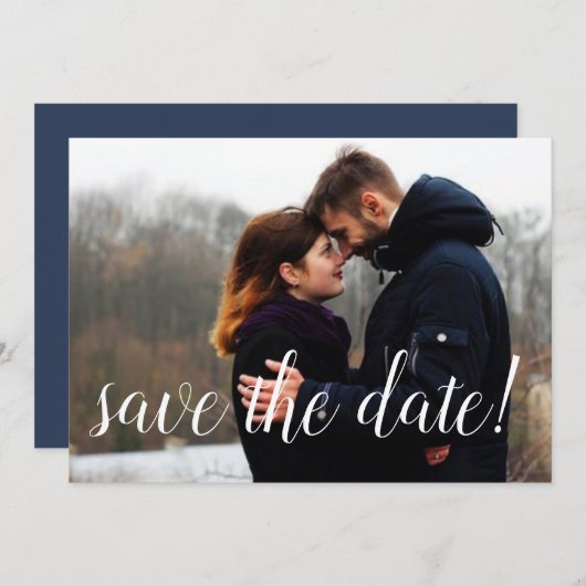 Foto Bruiloft Verloving Aankondiging (Voorkant / Achterkant)