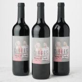 Foto bruiloft wijn fles label wijn etiket (Flessen)