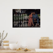 Foto bruiloft zitplan elegant poster (Keuken)