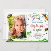 Foto Bugs verjaardagsuitnodiging 1e verjaardag Kaart (Voorkant)