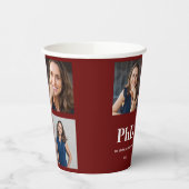 Foto Burgundy PhD Afstuderen Papieren Bekers (Links)