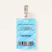 Foto Business Badge Blue Background (Achterkant met clip)