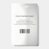 Foto Business ID op Gradient Grey Badge (Achterkant)