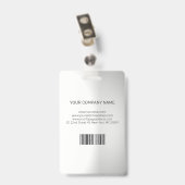 Foto Business ID op Gradient Grey Badge (Achterkant met clip)