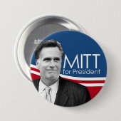 Foto Button - Mitt voor President (Voorkant /achterkant)