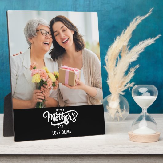 Foto Cadeau Happy Moederdag Fotoplaat (Zijkant)