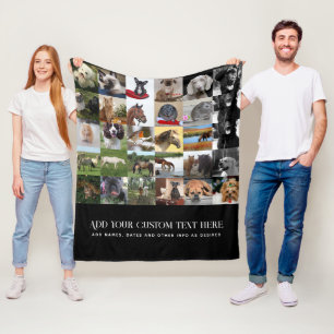 FOTO CADO'S MOEDER VADER OMA OPA HUISDIEREN VRIEND FLEECE DEKEN