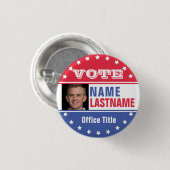 Foto Campaign Sjabloon voor Button verkiezingen (Voorkant /achterkant)