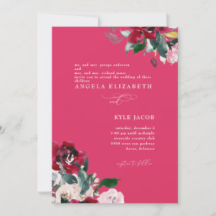 Foto Cerize Floral Elegant Wedding Kaart