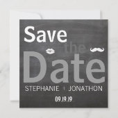 Foto Chalkboard  Modern Save the Date (Achterkant)