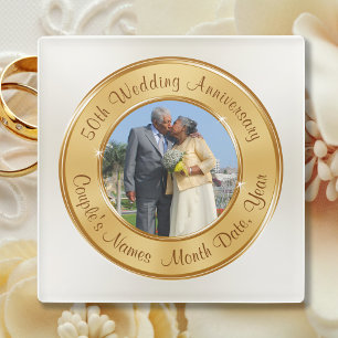 Foto Cheap 50th Jubileum Gifts, Buy 1 of Set Glazen Onderzetter