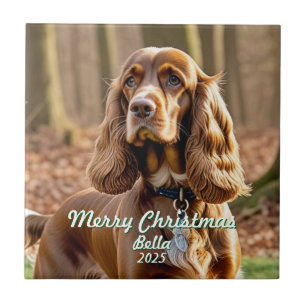 Foto Cocker Spaniel Aandenken Personaliseer Tegeltje
