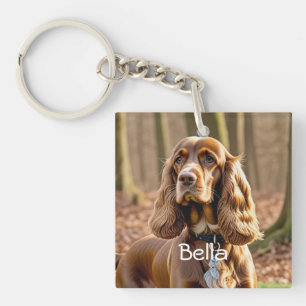 Foto Cocker Spaniel Personaliseren Sleutelhanger
