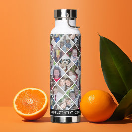 Foto collage - 12 foto's diamant overal boven patr waterfles